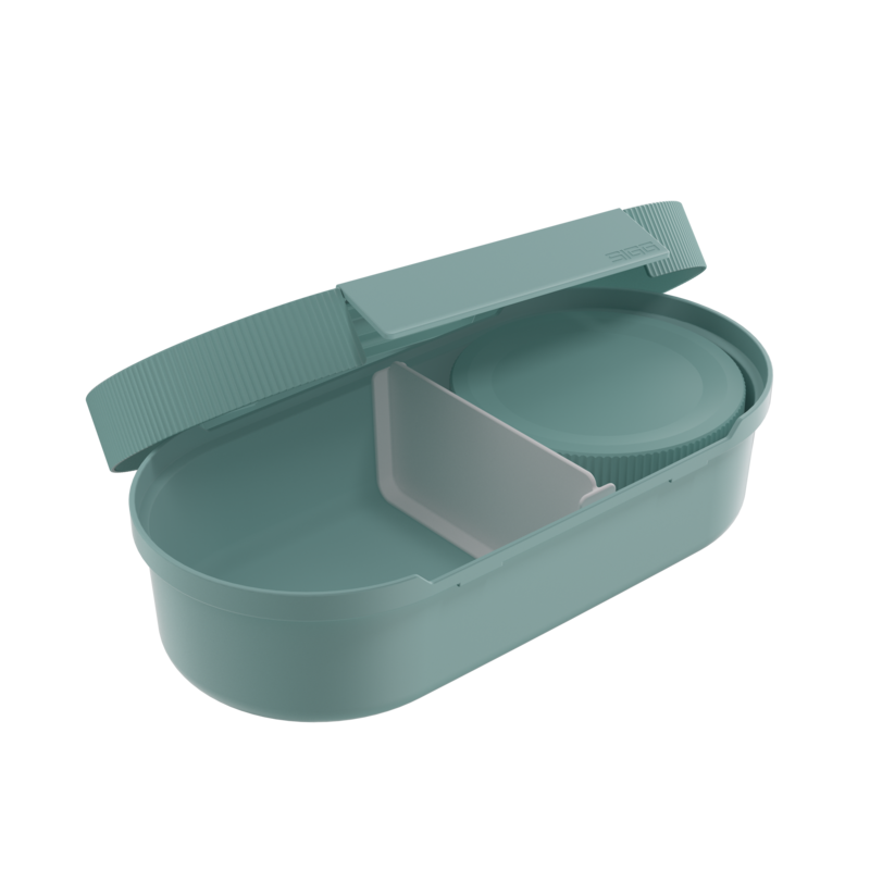 SIGG LUMO Lunchbox Morning Blue, korkki avattuna
