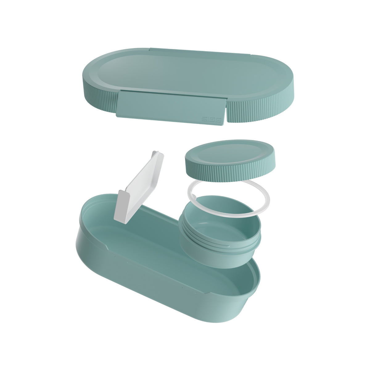 SIGG LUMO Lunchbox Morning Blue, osiin purettuna