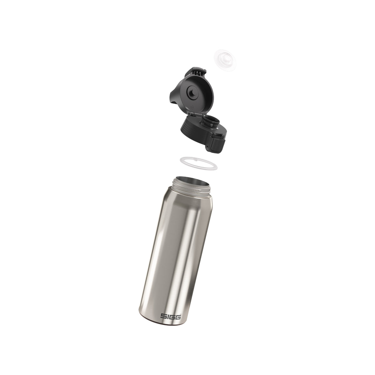 SIGG Shield Therm One termospullo Brushed 0,75 l, osiin purettuna