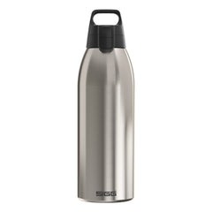 SIGG Shield Therm One termospullo Brushed 1,5 l, edestä, pullo täytettynä