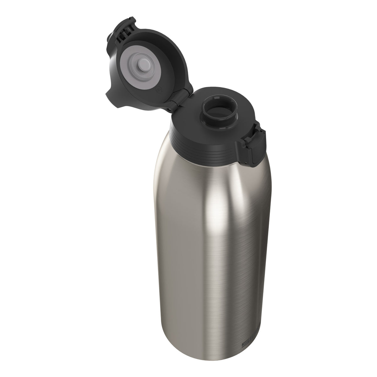 SIGG Shield Therm One termospullo Brushed 1,5 l, korkki avattuna