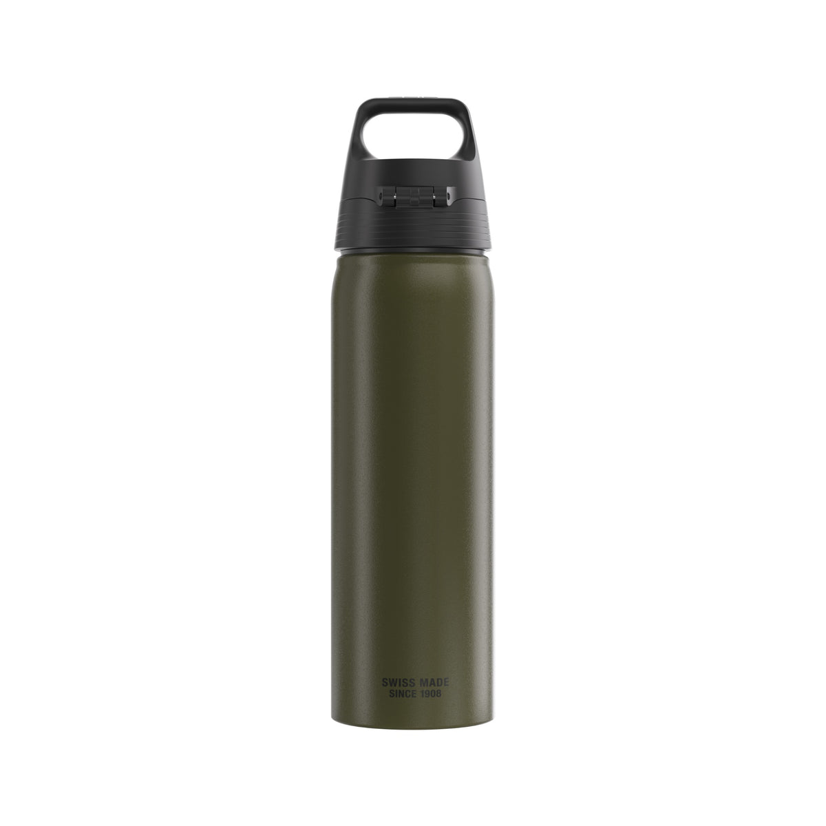 SIGG WMB ONE Roasted Green 0,75 l juomapullo, takaa, pullo täytettynä