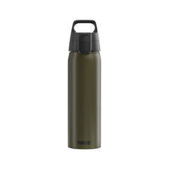 SIGG WMB ONE Roasted Green 0,75 l juomapullo, edestä, pullo täytettynä