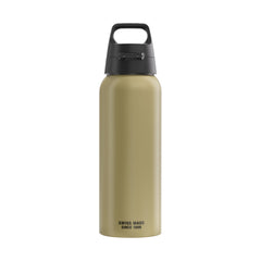 SIGG WMB ONE Caramel Sand juomapullo 1,0 l, takaa, pullo täytettynä
