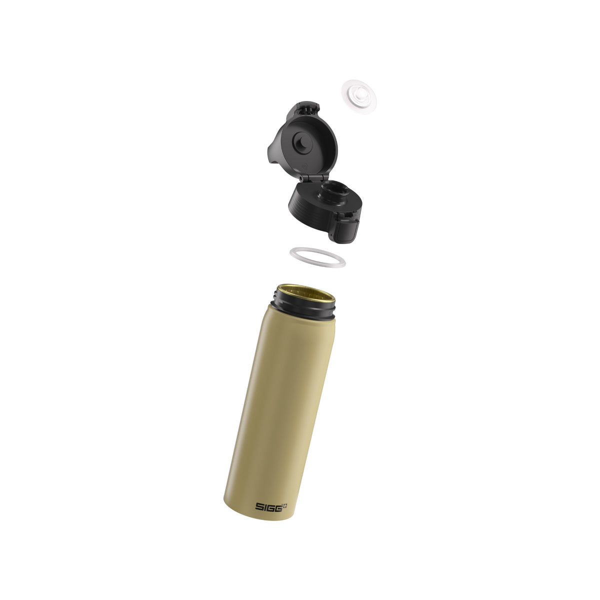 SIGG WMB ONE juomapullo Caramel Sand 0,75 l, osiin purettuna
