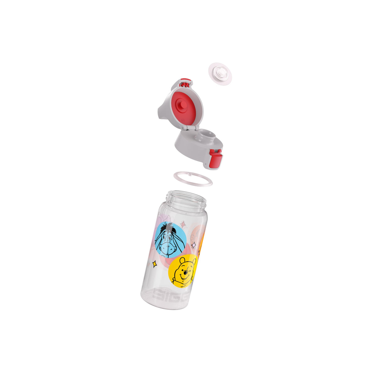 SIGG Viva One Winnie & Friends 0,5 l lasten juomapullo, osiin purettuna