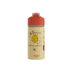 SIGG Miracle lastenpullo Winnie Honey 0,4 l, takaa, pullo täytettynä