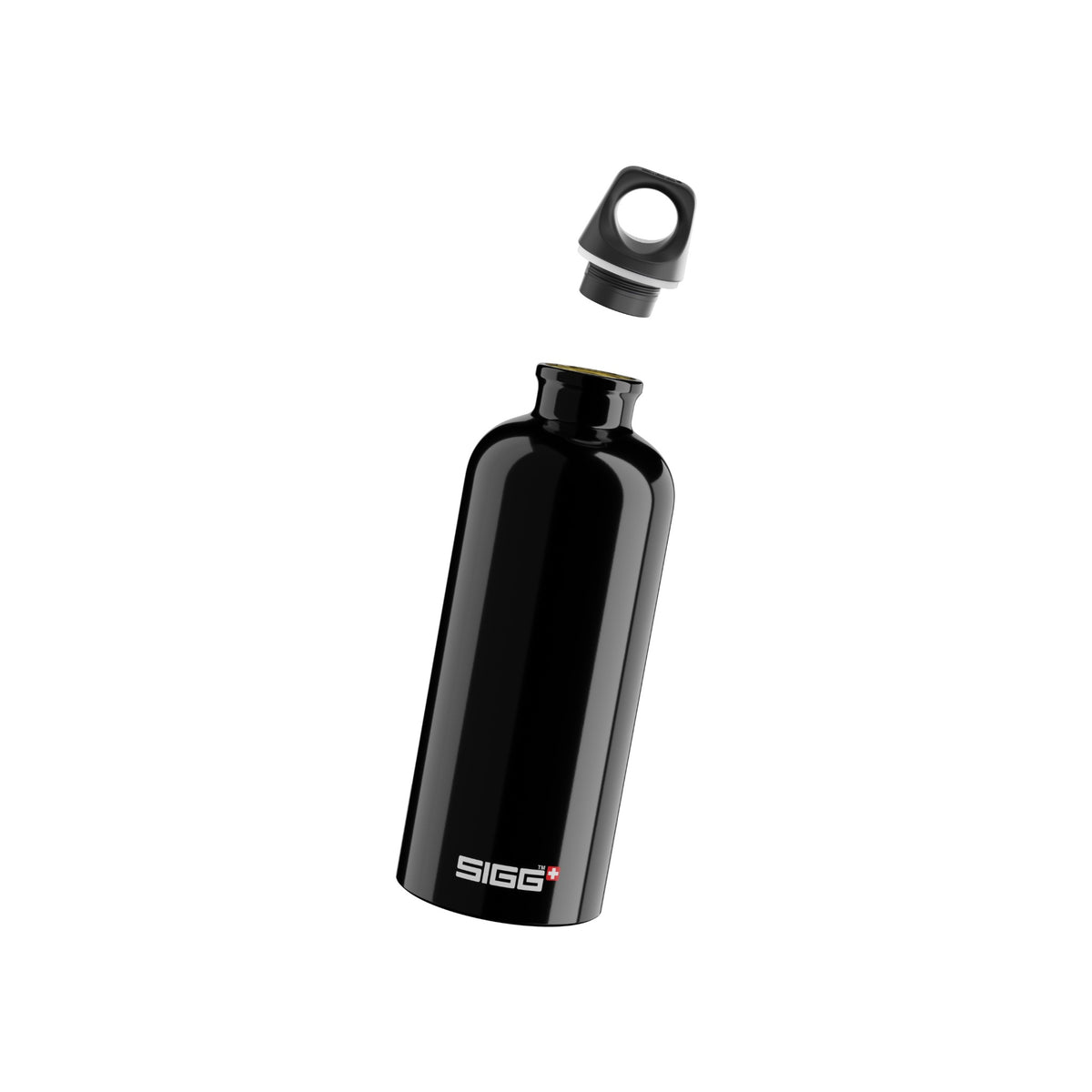 SIGG Traveller Black 0,6 l, osiin purettuna