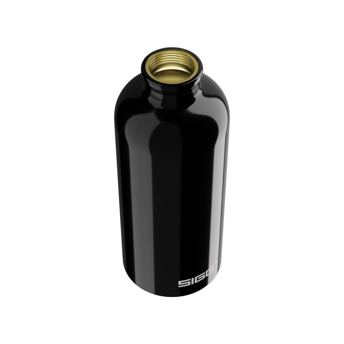 SIGG Traveller Black 0,6 l, korkki avattuna