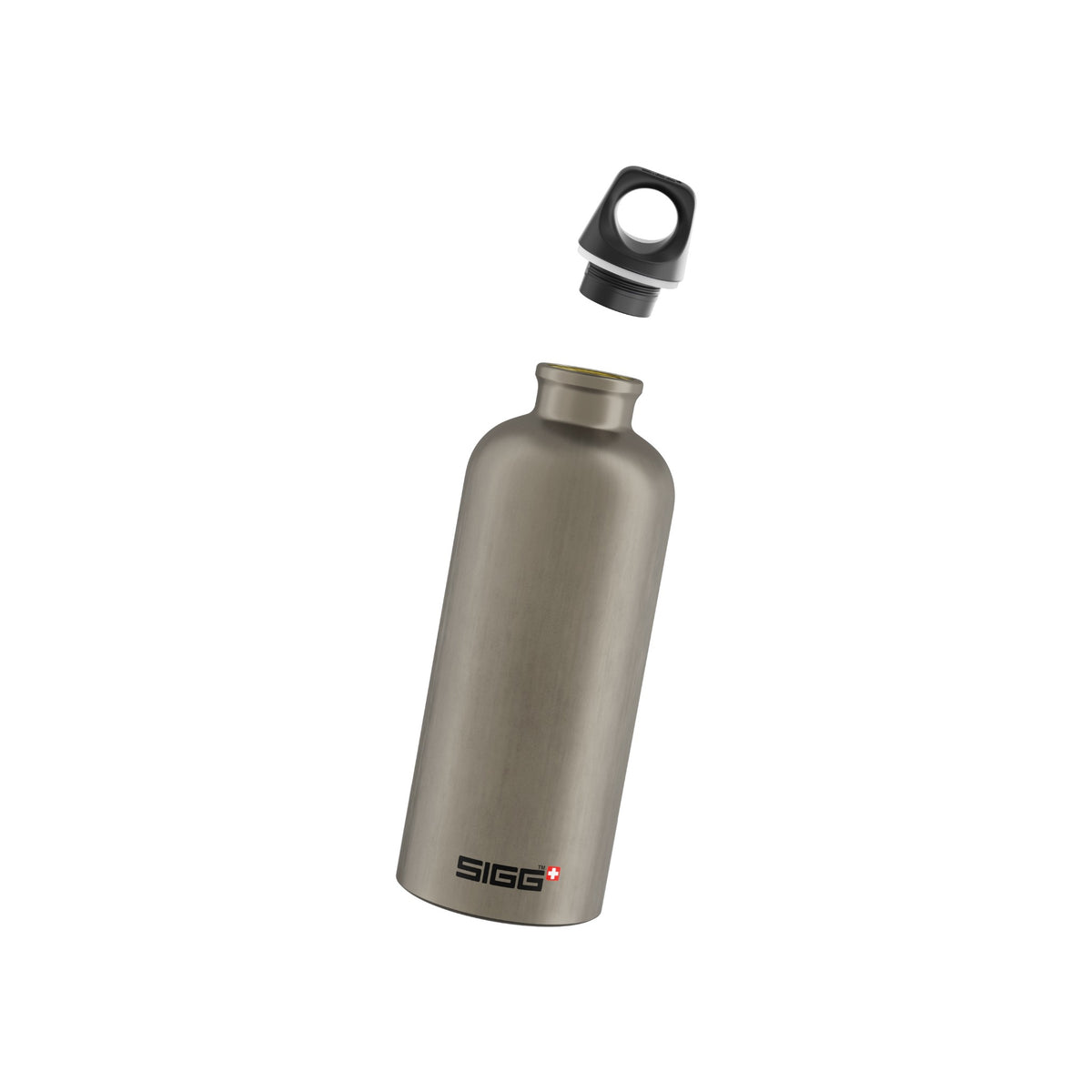SIGG Traveller Smoked Pearl 0,6 l, osiin purettuna