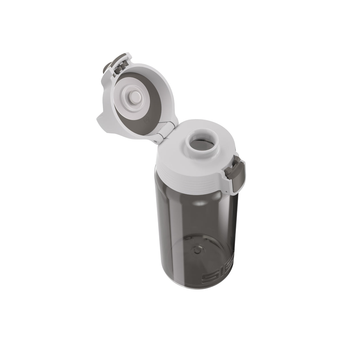 SIGG VIVA ONE Anthracite 0,5 l, korkki avattuna