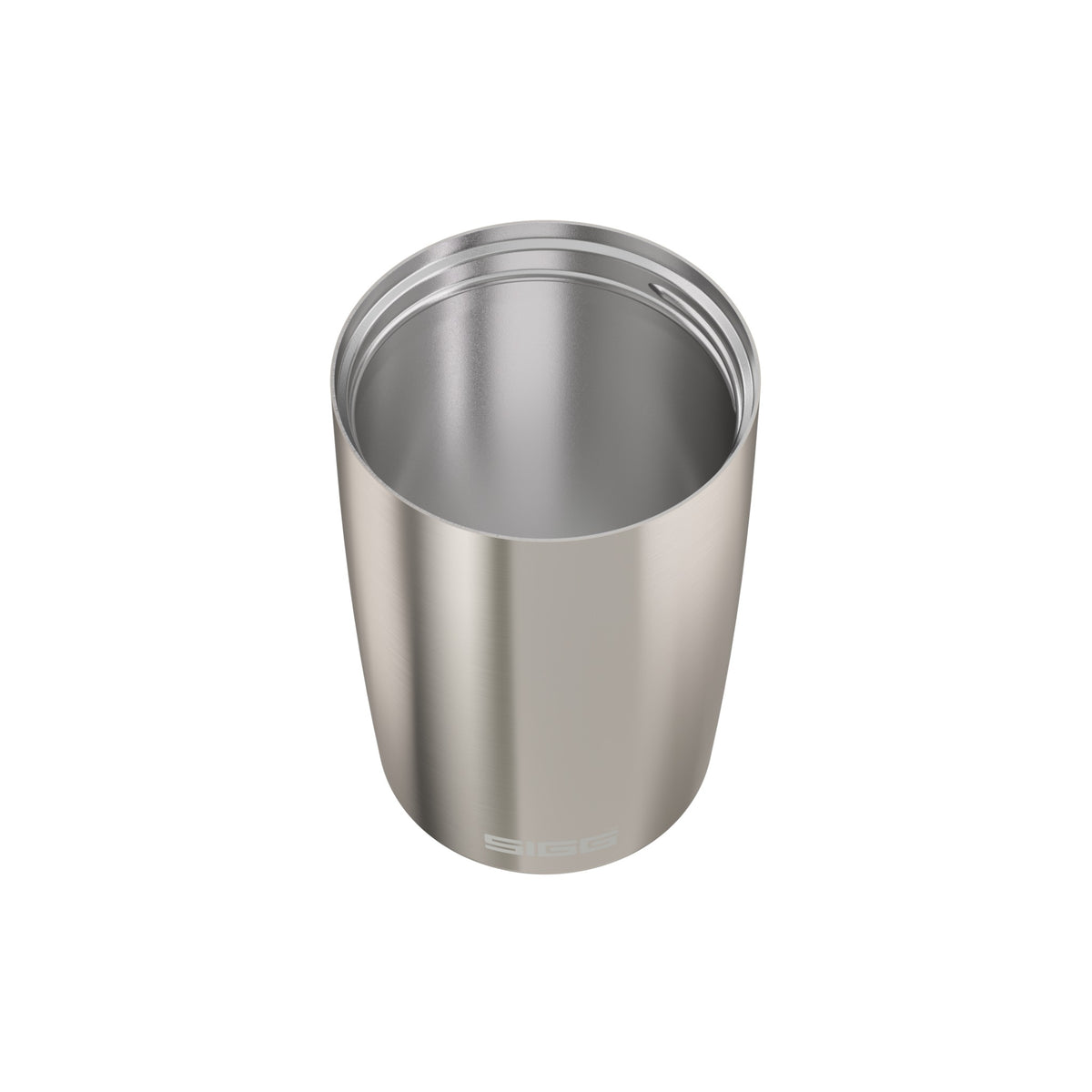 SIGG Miracle Mug Brushed 0,27 l, korkki avattuna