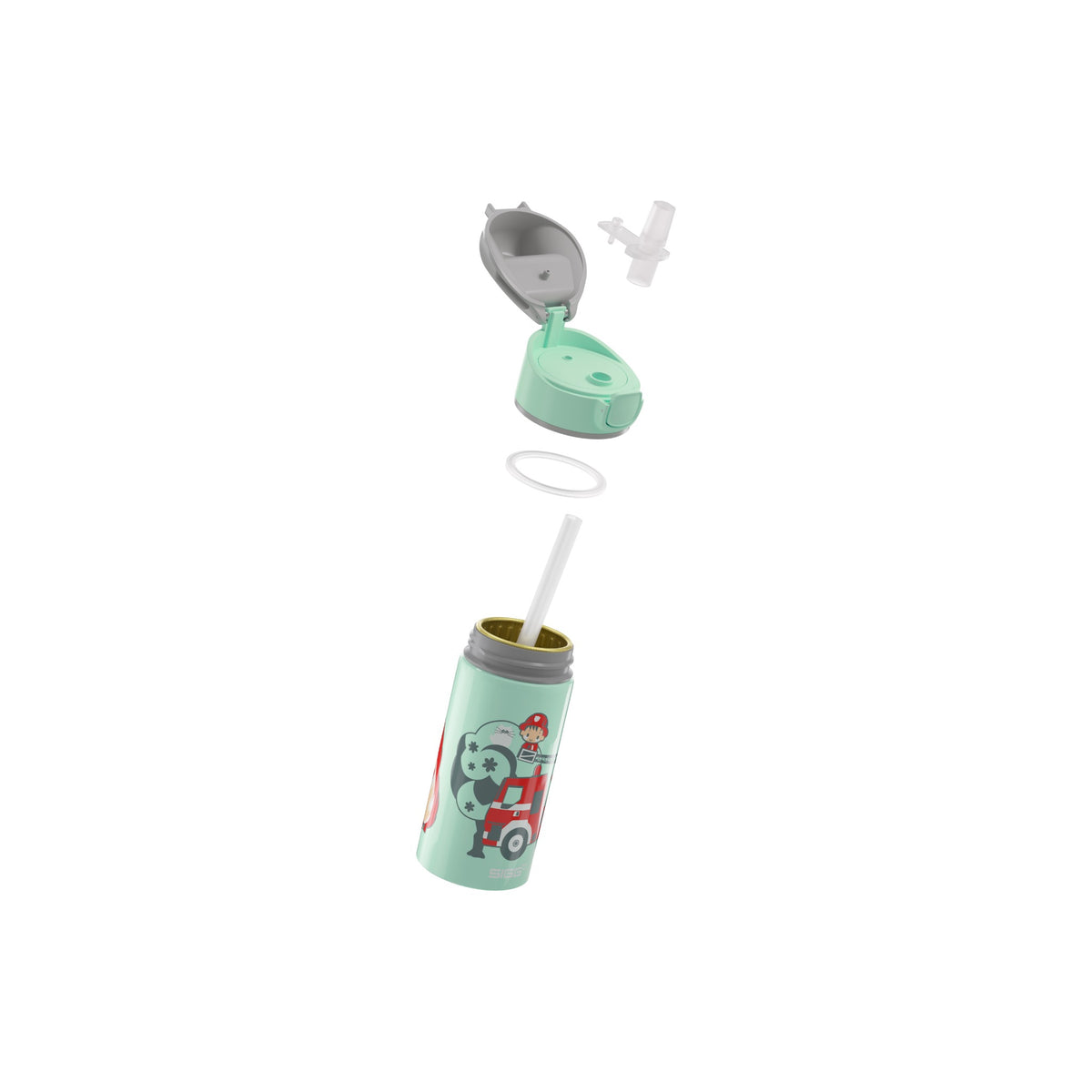 SIGG Miracle Fireman 0,4 l, osiin purettuna