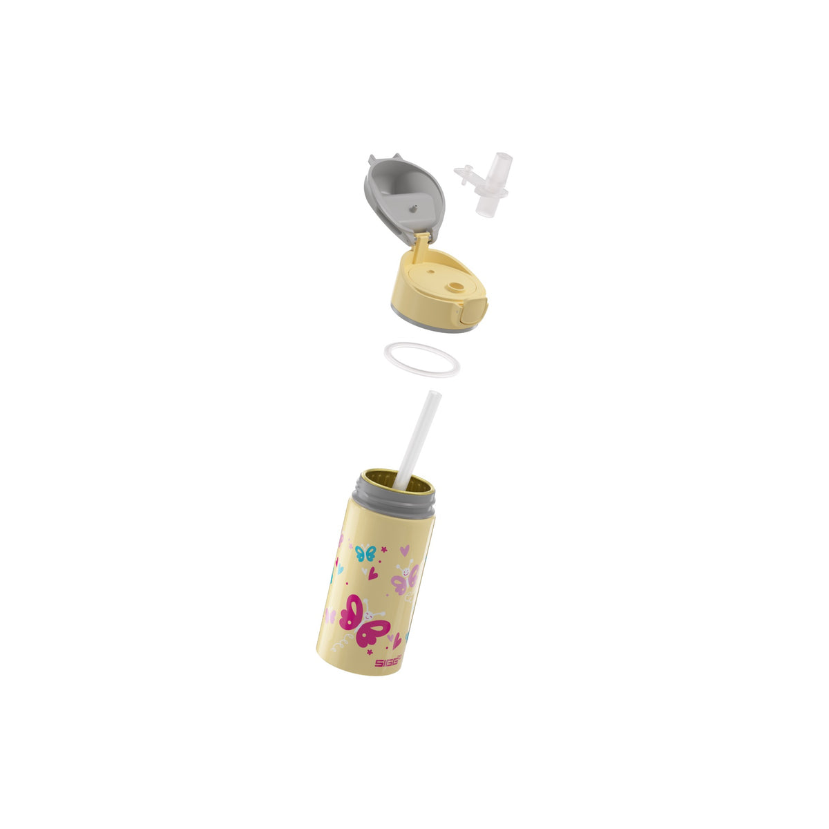 SIGG Miracle Buttefly 0,4 l, osiin purettuna