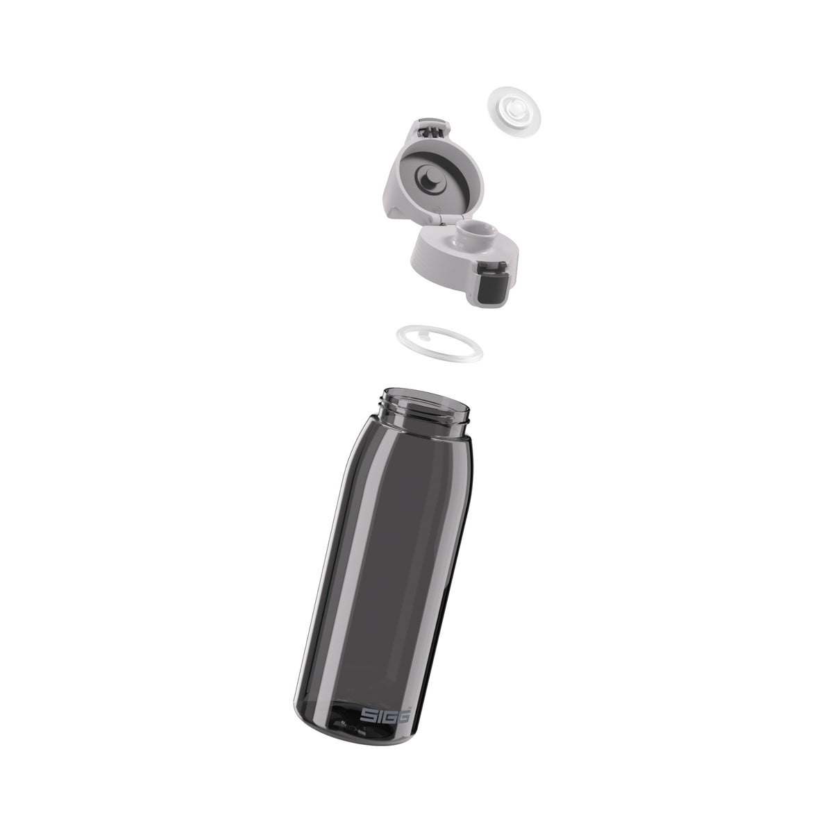 SIGG Total Color Anthracite 1,0 l, osiin purettuna
