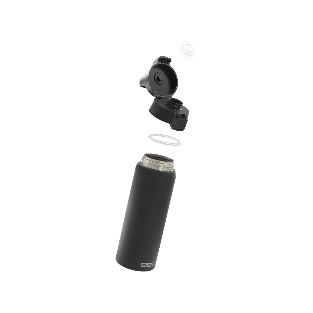 SIGG Shield One Black 0,75 l, osiin purettuna
