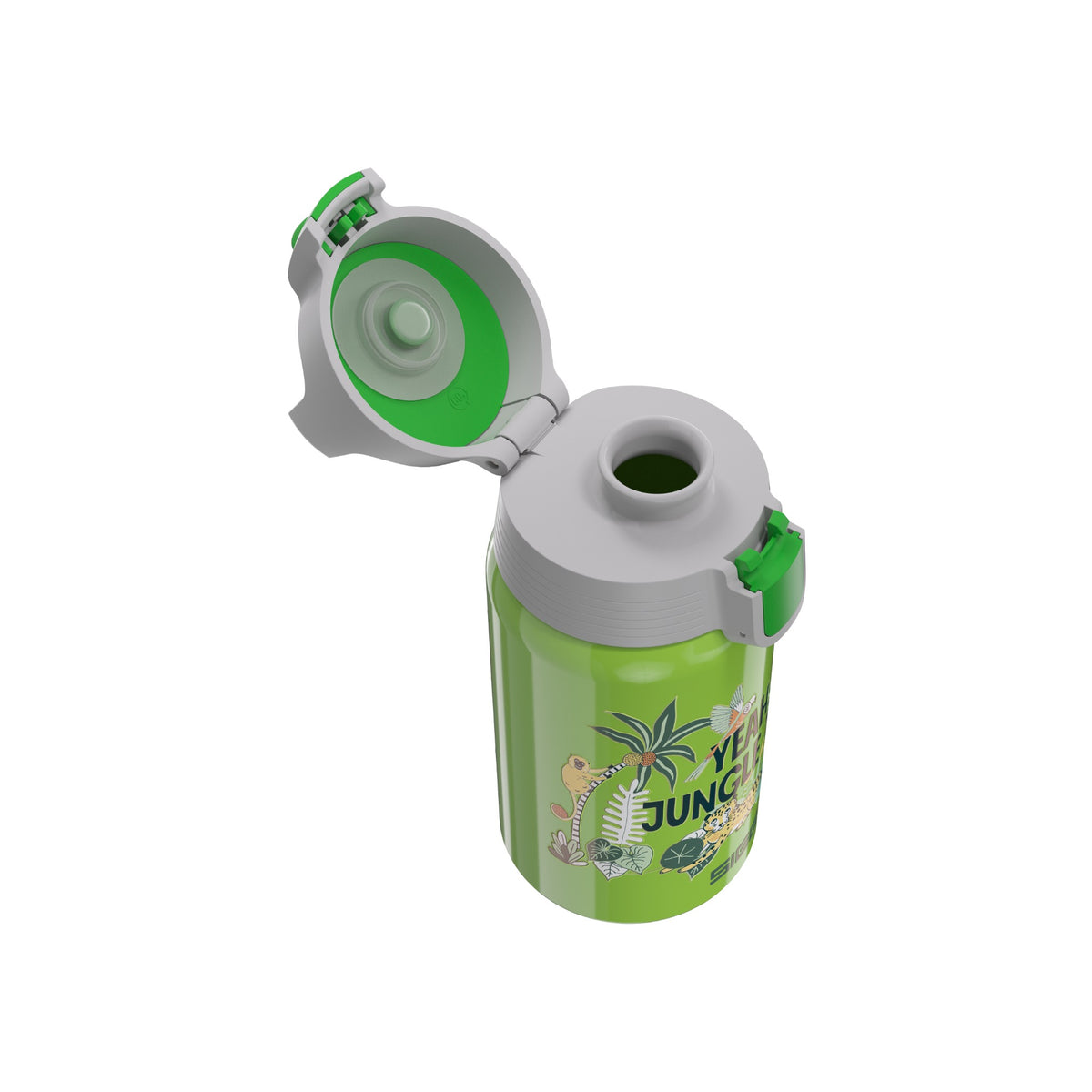 SIGG Shield One Jungle 0,5 l, korkki avattuna