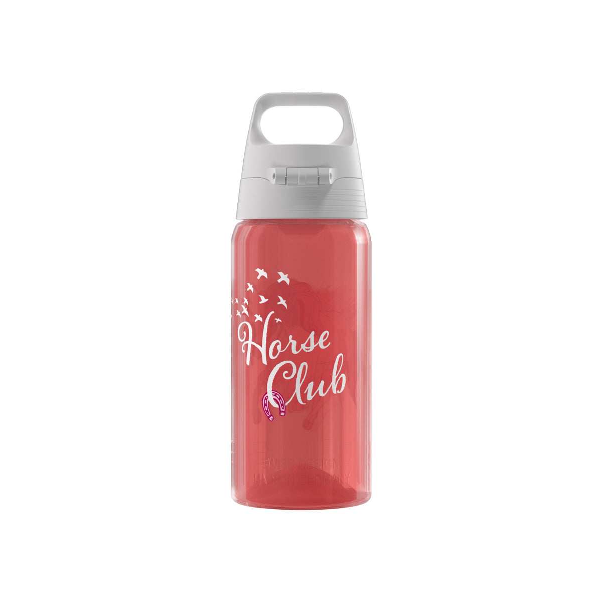 SIGG VIVA ONE Horse Club 0,5 l, takaa, pullo täytettynä